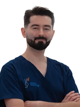 Bartosz Ziółkowski chirurg proktolog w zespole Kliniki Flebologii w Warszawie.