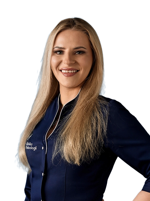 Ewa Rostek - pielęgniarka z Kliniki Flebologii w Warszawie.
