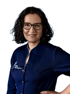 Monika Cyran - pielęgniarka z Kliniki Flebologii w Warszawie.