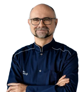 Profesor Tomasz Grzela współzałożyciel Kliniki Flebologii. Znany flebolog i chirurg.