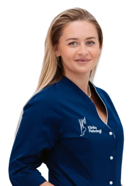 Portret Natalii Karulskiej-Czajającej, specjalistki fizjoterapii i osteopatii w Klinice Flebologii. Założycielka HealthPlace.