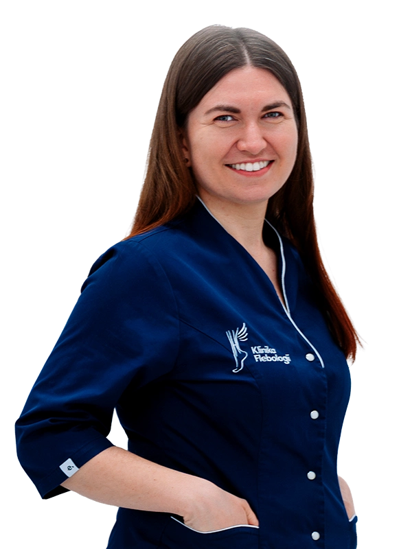 Fizjoterapeutka Sylwia Kolecka prowadzi terapię uroginekologiczną FizjoPelvi w Klinice Flebologii w Warszawie