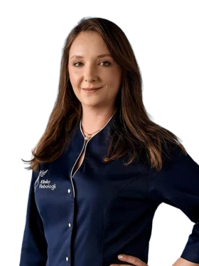 Anna Lewartowska - pielęgniarka z Kliniki Flebologii w Warszawie.