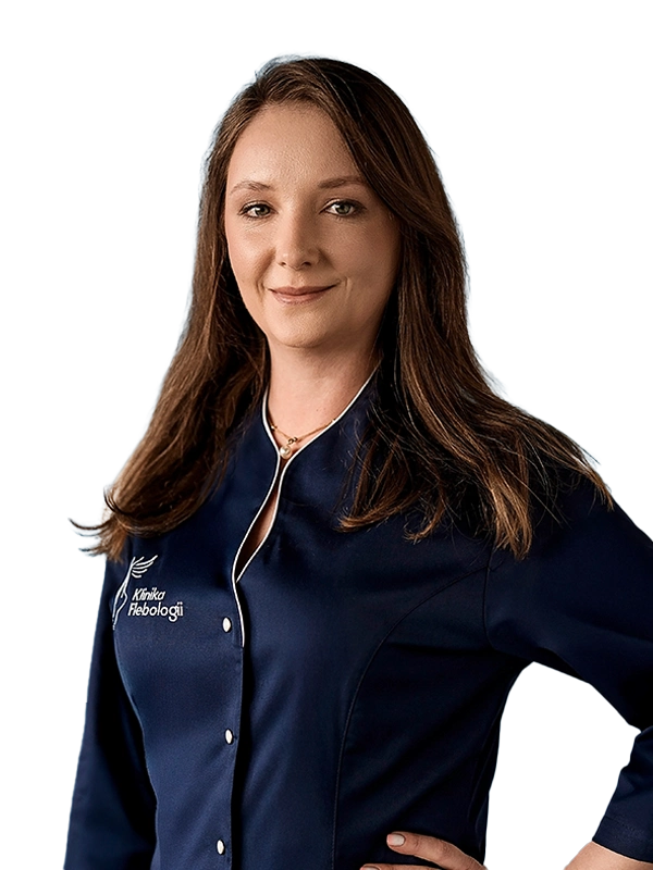 Anna Lewartowska - pielęgniarka z Kliniki Flebologii w Warszawie.