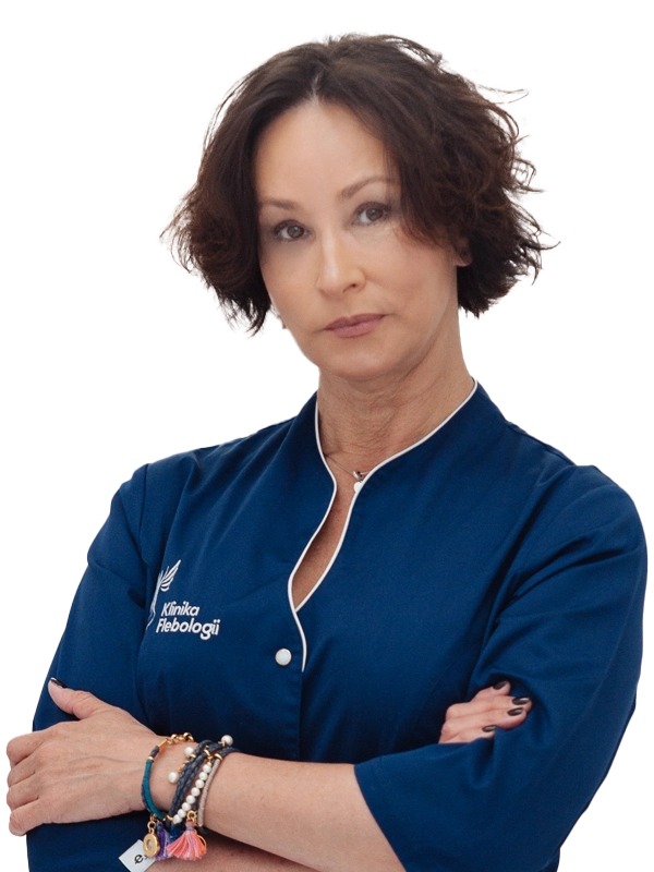 Dr n. med. Katarzyna Borucka-Steczkowska proktolog w Klinice Flebologii.